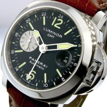 Unworn Panerai 44 Mm Steel Luminor Gmt Pam 88 Pam 00088