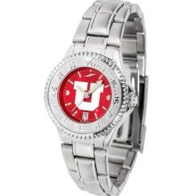 Utah Utes Women's Stainless Steel Dress Watch