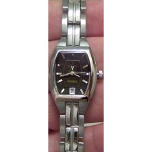 Vanderbilt Fossil Ladies Cushion Watch Li3079 With Date