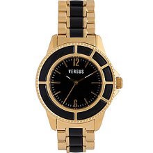 Versus by Versace Tokyo Two-Tone Bracelet Watch - Gold/Black