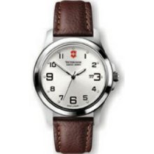 Victorinox Garrison Elegance Collection Watch - Small /Brown Leather Strap