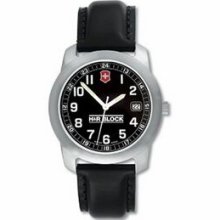 Victorinox Swiss Army Field Collection Watch - Large /Black Leather Strap