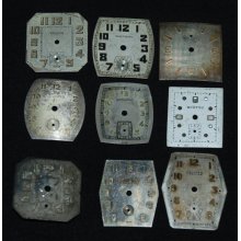 Vintage Antique Watch Dials Steampunk Faces Parts Altered Art Q50