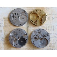 Vintage Antique Watch movements parts Steampunk - Scrapbooking b43