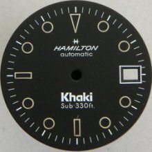 Vintage Hamilton Khaki Sub 330ft Automatic Watch Dial No Luminous Material Men's