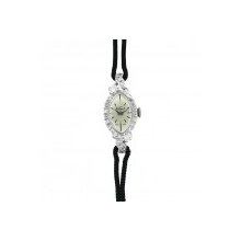 Vintage Kelbert White Gold Ladies Diamond Wrist Watch