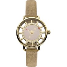 Vivienne Westwood Tate Women's Quartz Watch With Pink Dial Analogue Display And Beige Leather Strap Vv055pktn