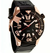 Vuarnet H2O Gent Men's Watch with Rose Gold Case and Black Bezel