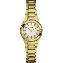 W12654L1 Guess Ladies MINI MOONBEAM Gold Tone Watch