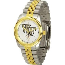 Wake Forest Demon Deacons WFU NCAA Mens Steel Executive Watch ...