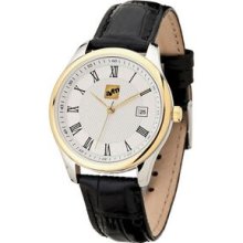 Watch Creations Men's 2-Tone Gold & Silver Watch with Leather Strap Promotional