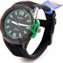 Water Proof Sport Watch Miykon With Decorative Big Numbers Dial Blue Black Green
