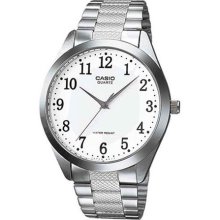 Water Resistant Stainless Steel Casio Quartz Dress Gents Watch Mtp-1274d-7b