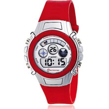 Water Women's Chronograph Resistant Multi-Functional PU Digital Automatic Casual Watches