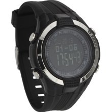 Waterproof Digital Stopwatch Alarm Wrist Digital Quartz Watch with Rubber Band