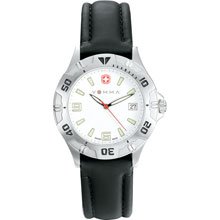 Wenger Mens Swiss Mil Brigade BK Strp Watch