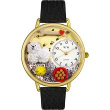 Whimsical watches bichon gold watch - One Size