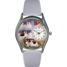 Whimsical Watches Women's S0110008 Bunny Rabbit Baby Blue Leather