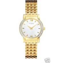 Wittnauer Ladies 12r27 Gold T. Orpheum 26 Diamond Watch