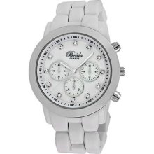 Women's Brooke Oversized Mother of Pearl Watch in White / Silver ...