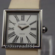 Womens Chanel Mademoiselle Watch White Dial Very Good Condition