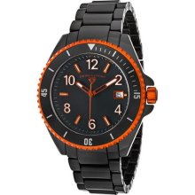 Women's Luminar Black Dial Orange Bezel Black High-Tech Ceramic ...