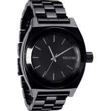 Women's Nixon Time Teller Ceramic Black Watch