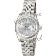 Women's Rolex Oyster Perpetual Lady-Datejust Watch - 179160_CSlvrDDJ