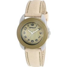 Womens Tan and Olive Eco Friendly Watch with Bamboo Dial by Sprout Wat