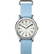 Women's Timex Midsize Weekender Slip Through Strap Watch - Blue