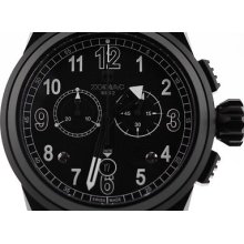 Zodiac Zmx-04 Swiss Made Black Dial Wristwatch Zo8529 100 Meters