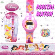 100% Authentic Disney Princess Digital Watch Pink Sleeping Beauty Girls Childs
