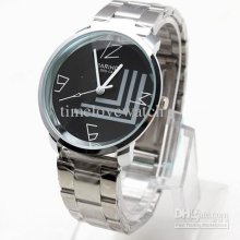 1pcs Bariho Pattern Stainless St'l Band Quartz Movement Dress Men Wa