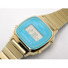 2012 Casio Digital Gold-tone Retro Vintage Ladies Classic Quartz La670wga-2d