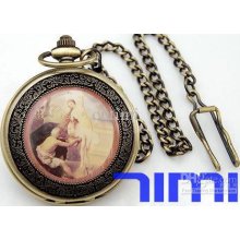 2012 Hotsale New Antique Mechanical Pocket Watch Chain Painting