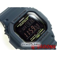 2013 Casio G-shock Tough Solar G-5600nv G-5600nv-2 Navy Blue Shock Resistant