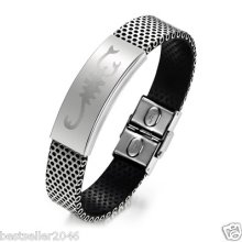 316l Stainless Steel Bracelet With Charm Scorpions Design Bangle For Men