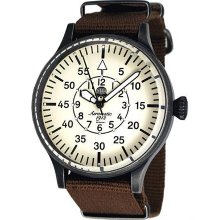 Aeromatic 1912 Aviator Watch with Instrument Type Dial, NATO Band