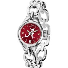 Alabama Roll Tide watches : Alabama Crimson Tide Ladies Stainless Steel Eclipse Open Link Watch