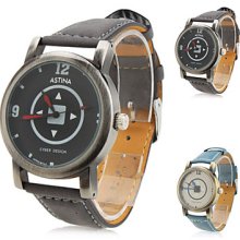 Analog Unisex PU Quartz Wrist Watch (Assorted Colors)