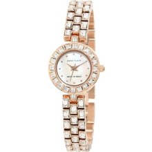 Anne Klein Ak/1030mprg Swarovski Baguette Crystal Bracelet Accented Watch