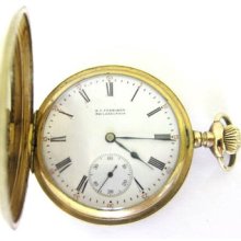 Antique 10k Goldfilled Elgin Pocket Watch,size 16,hunter Case,run