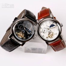 Apa Qi Leather Multi-function Automatic Mechanical Watches Mechanica