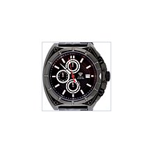 Aqua Master Chronograph 0.11 ct Diamond Mens Black PVD Watch