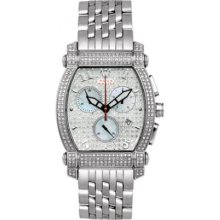 Aqua Master Diamond Watch Unisex Stainless Steel Watches With Half Full Diamonds 15-3W