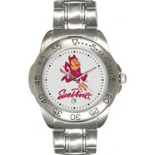 Arizona State University Men's Stainless Steel Logo Watch
