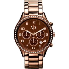Armani Exchange Brown Ion Plated Stainless Steel Women's Watch AX5110