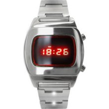 Arrival Led Watch 70s Style Authentic Chrome Retro Stainless Steel Digital