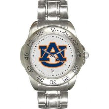 Auburn Tigers Men's Sport ''Game Day Steel'' Watch Sun Time