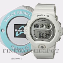 Authentic Baby-g White Digital Watch Bg6900-7cr